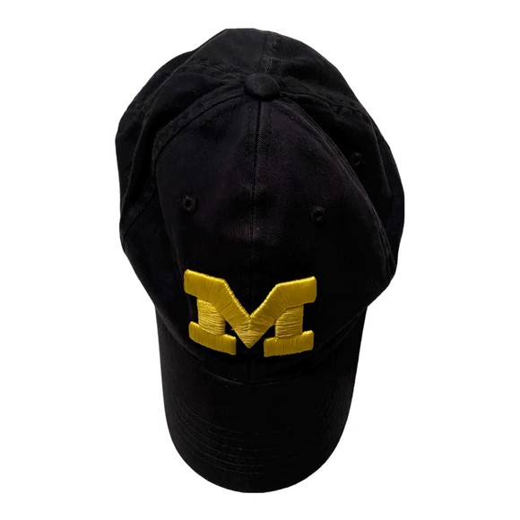 University of Michigan Wolverines Embroidered Logo Navy Blue Baseball Cap - Picture 3 of 9